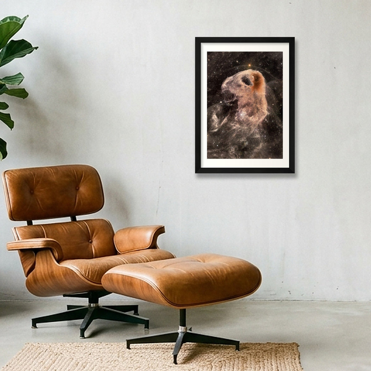 Baby Eagle Portrait — A3 (30×42cm, 12×17") Black Frame
